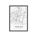 Vantaa City Map Poster