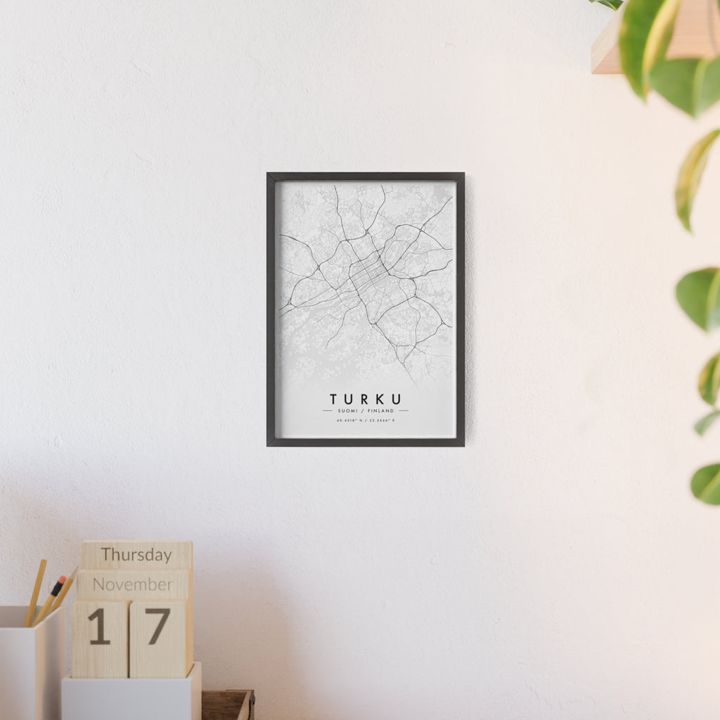 Turku City Map Poster