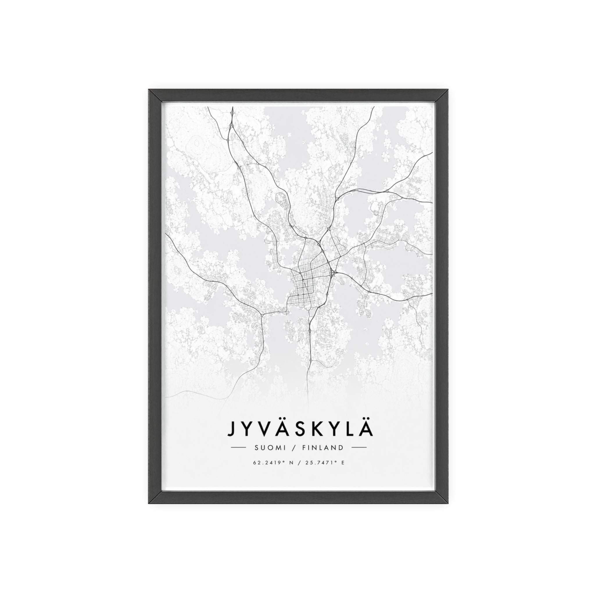 Jyväskylä City Map Poster