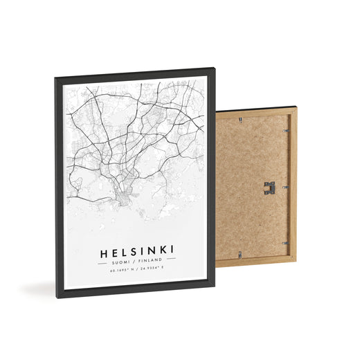 Helsinki City Map Poster
