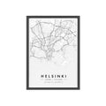 Helsinki City Map Poster