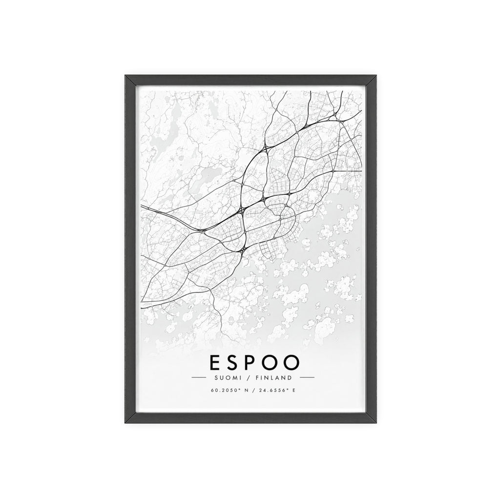 Espoo City Map Poster
