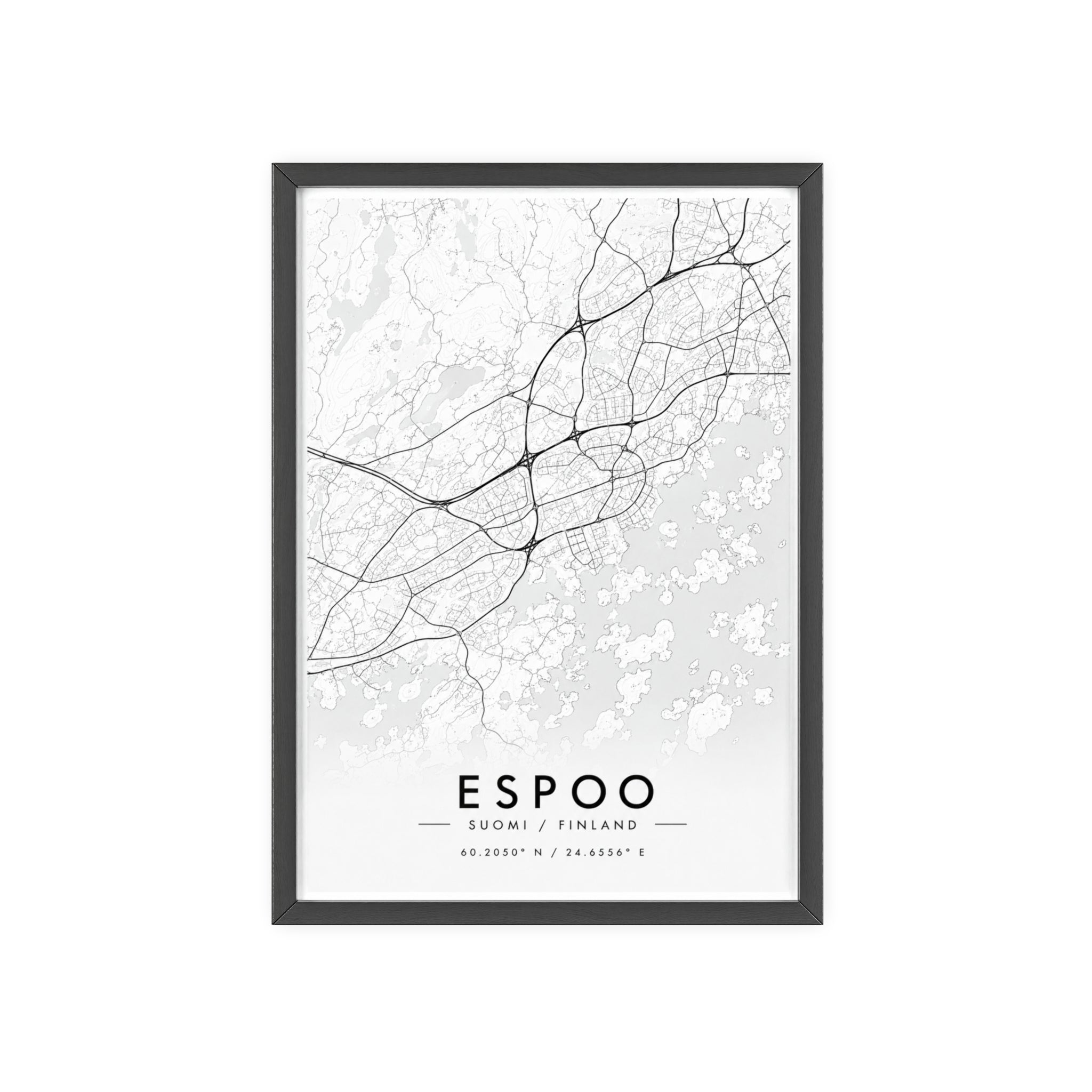 Espoo City Map Poster