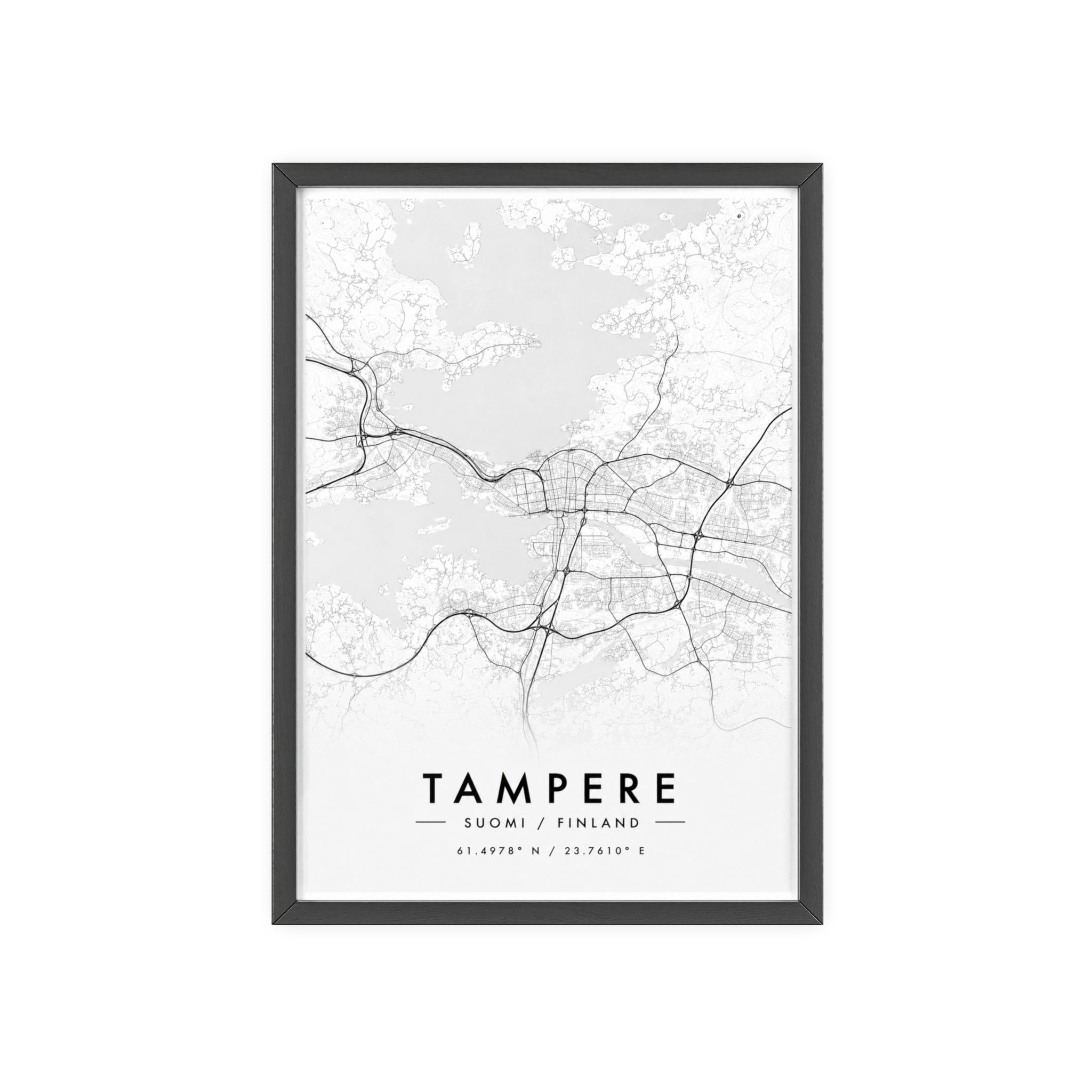 Tampere City Map Poster