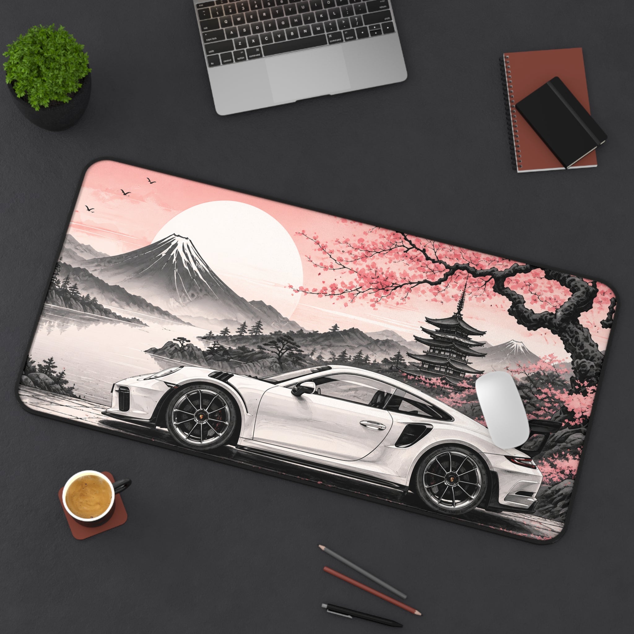 Sakura tree x Porche Mousepad