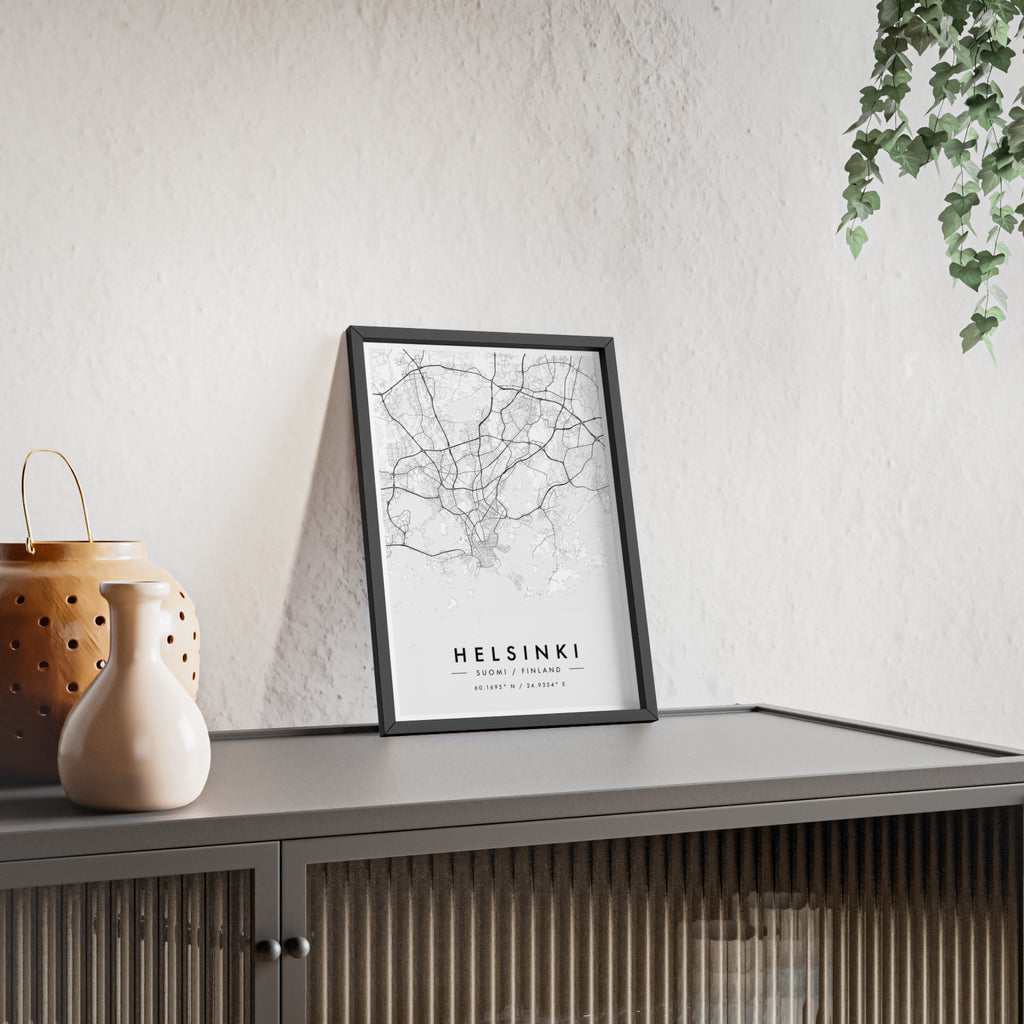 Helsinki City Map Poster