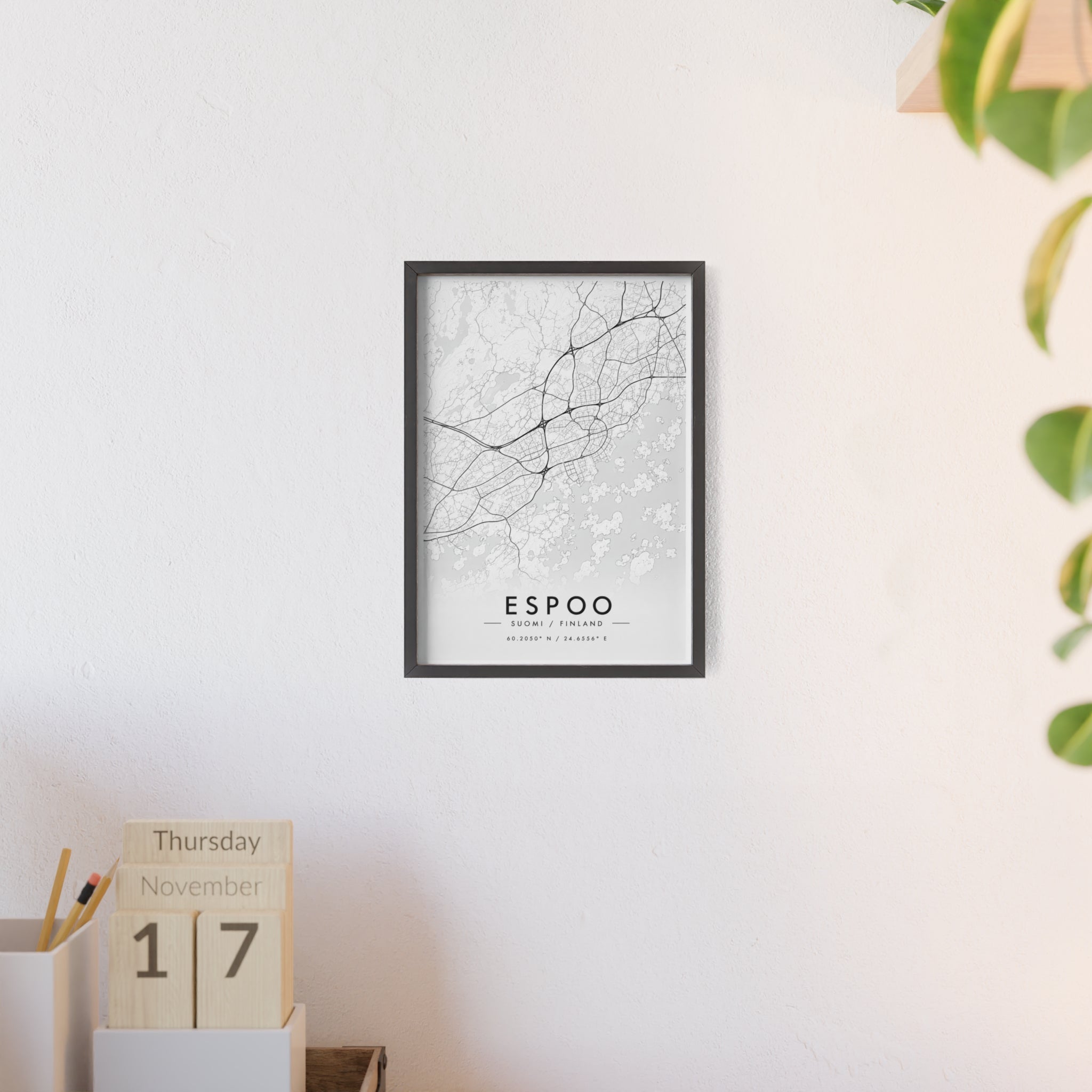 Espoo City Map Poster