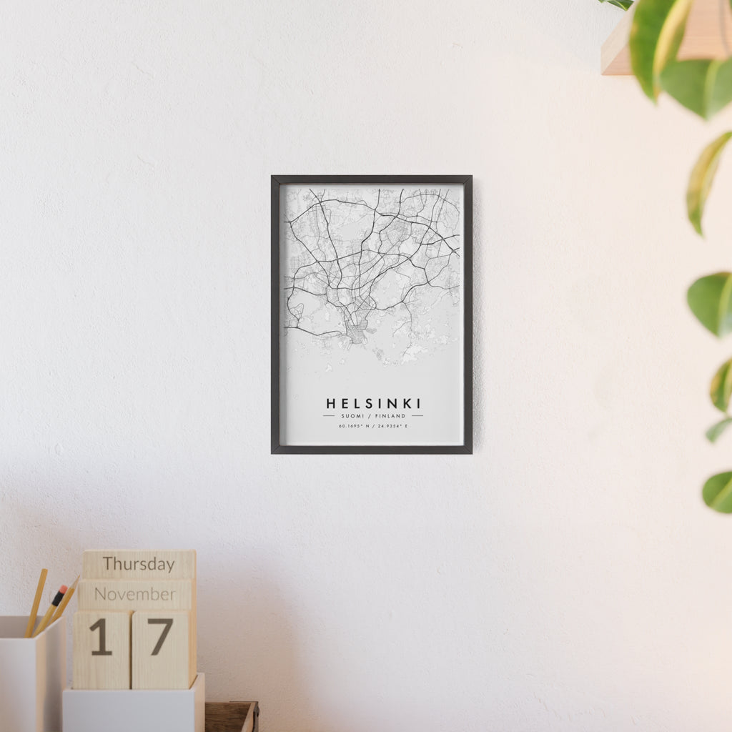 Helsinki City Map Poster